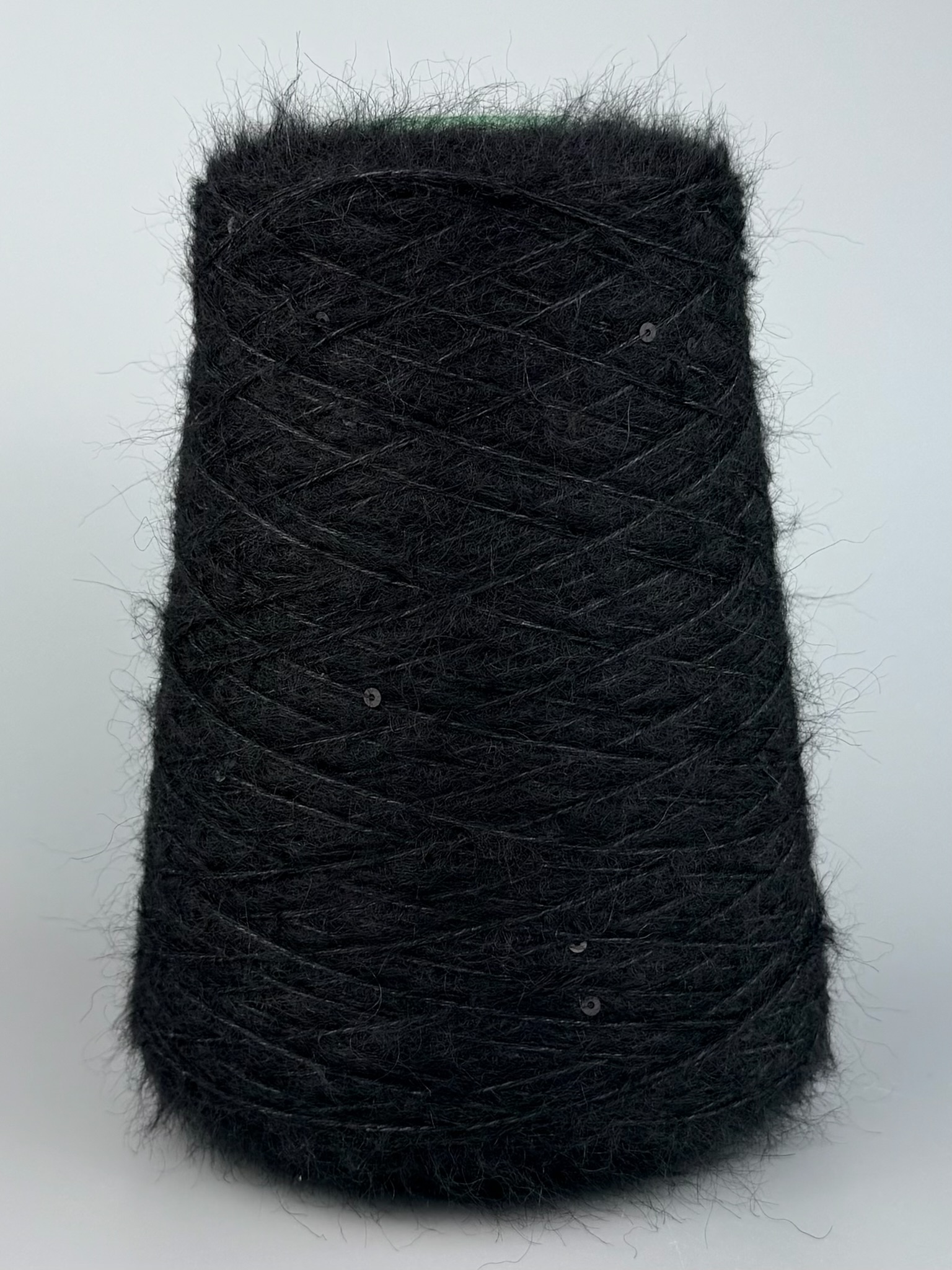 Royal Shine – Kid Mohair, Soie avec paillettes col. Noir 430 m / 100 g | Sélection Zimpfer Wolle photo 2